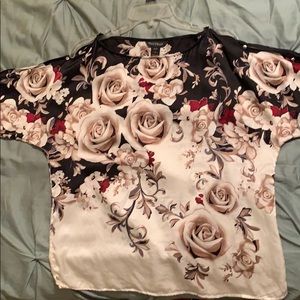 White House/Black market silk shirt